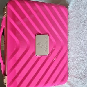 Pink Hard Makeup Case with Mirror